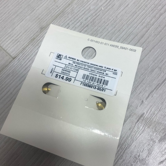 a new day Gold Hoop Earrings - Picture 3 of 5